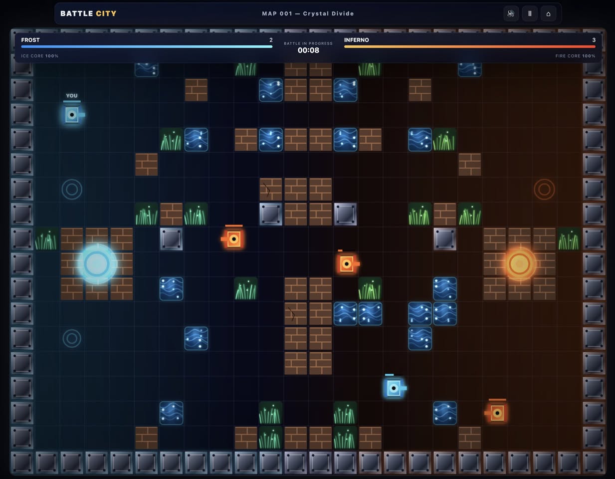 Battle City: Frost Kingdom vs Inferno Kingdom